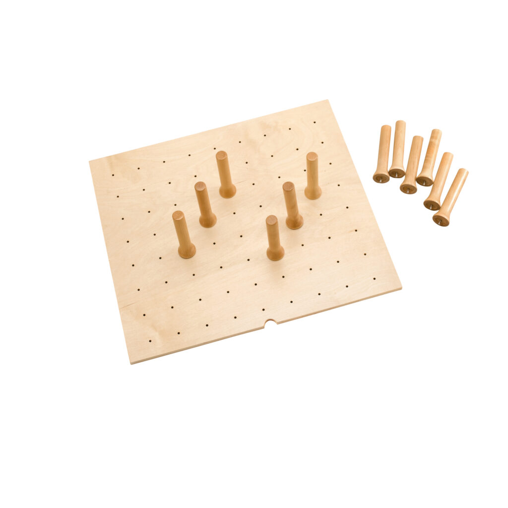 Rev-A-Shelf Wood Trim-to-Fit Drawer Peg Board Insert with Wooden Pegs