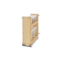 Rev-A-Shelf Wood Base Cabinet OXO Pullout Organizer w/ Soft-Close