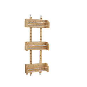 Rev-A-Shelf Wood Wall Cabinet Adjustable Spice Rack