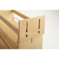 Rev-A-Shelf Wood Base Cabinet Knife Block Pullout Organizer w/ Soft-Close