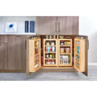 Rev-A-Shelf Wood Base Cabinet Door Mount Organizer and Swing Out Pantry Organizer Kit