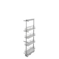 Rev-A-Shelf Adjustable Solid Surface Pantry System for Tall Pantry Cabinets 4 shelves