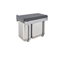 Rev-A-Shelf Stainless-Steel Undersink Double Waste Container