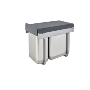 Rev-A-Shelf Stainless-Steel Undersink Double Waste Container