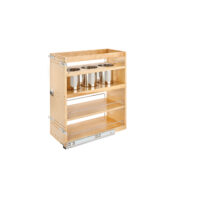 Rev-A-Shelf Wood Base Cabinet Utility Pullout Organizer w/ Soft-Close