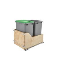 Rev-A-Shelf Wood Pullout Trash/Waste Container w/ Soft-Close