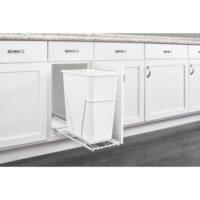 Rev-A-Shelf White Steel Pullout Waste/Trash Container