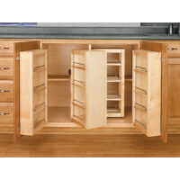 Rev-A-Shelf Wood Base Cabinet Door Mount Organizer and Swing Out Pantry Organizer Kit