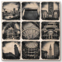 Cityscape Tile Cleveland Collage