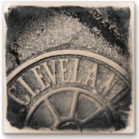 Cityscape Tile Cleveland Manhole Cover