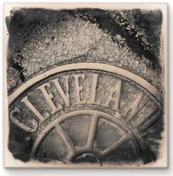 Cityscape Tile Cleveland Manhole Cover