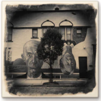 Cityscape Tile Columbus American Gothic Mural