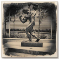 Cityscape Tile Columbus Arnold Statue