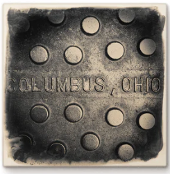 Cityscape Tile Columbus Manhole Cover