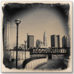 Cityscape Tile Columbus Skyline
