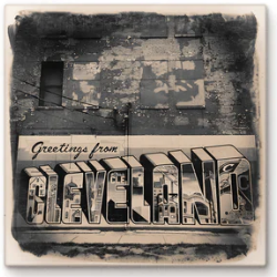Cityscape Tile Cleveland Greetings from Cleveland