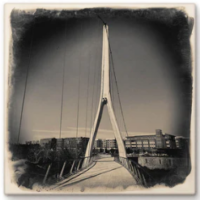 Cityscape Tile Dublin Bridge