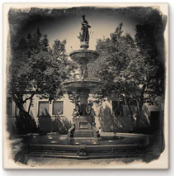 Cityscape Tile Lancaster Old City Fountain