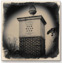 Cityscape Tile New Toledo-Perrysburg Historic Old West Sign