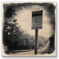Cityscape Tile Wooster Historic Lincoln Highway Sign