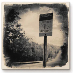 Cityscape Tile Wooster Historic Lincoln Highway Sign