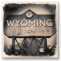 Cityscape Tile Wyoming Ohio Sign