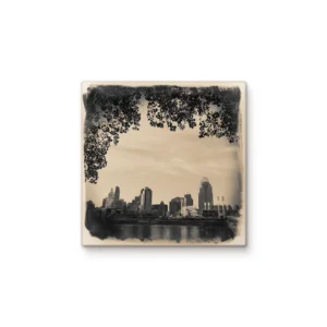 Cityscape Tile Cincinnati Skyline
