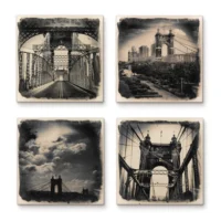 Cityscape Tile Cincinnati Roebling Bridge Tile
