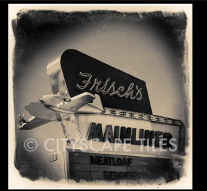 Cityscape Tile Cincinnati Frisch's Mainliner