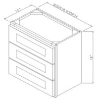 Ohio Home Products 3 Drawer Wall