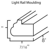 Ohio Home Products Light Rail Moulding