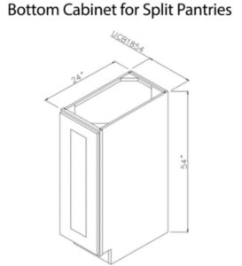 Ohio Home Products Split Pantry Base Utility