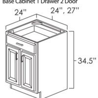 Ohio Home Products Double Doors & Single Drawer
