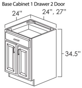 Ohio Home Products Double Doors & Single Drawer