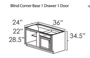 Ohio Home Products Blind Corner Base