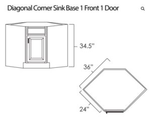Ohio Home Products Diagnonal Corner Sink