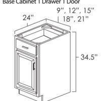 Ohio Home Products Single Drawer & Door Base