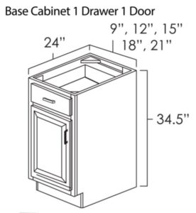 Ohio Home Products Single Drawer & Door Base