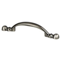 Berenson Advantage Plus Two 3 inch CC Brushed Black Nickel Rounded End Pull