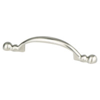 Berenson Traditional Advantage Four 3 inch CC Brushed Nickel Rounded End Pull