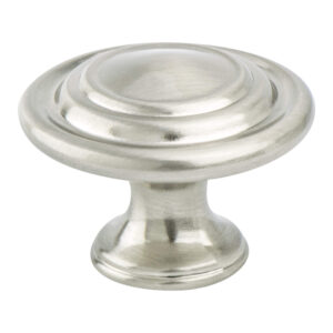 Berenson Traditional Advantage Four Brushed Nickel Ringed Knob