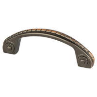 Berenson Advantage One 3 inch CC Oiled Bronze Roped Pull