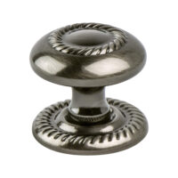 Berenson Advantage Plus Four Brushed Black Nickel Roped Knob