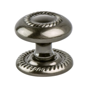 Berenson Advantage Plus Four Brushed Black Nickel Roped Knob