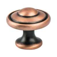 Berenson Euro Traditions Brushed Antique Copper Knob