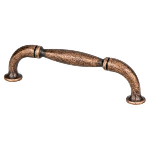 Berenson Euro Rustica 96mm CC Rustic Copper Spindle Pull