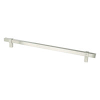 Berenson Rivet Rebel 12 inch CC Brushed Nickel Appliance Pull