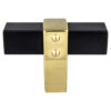 Matte Black and Modern Brushed Gold