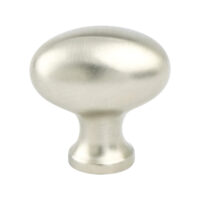 Berenson Valencia Brushed Nickel Oval Knob