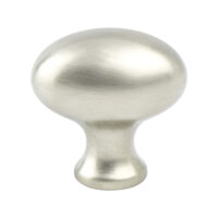 Berenson Euro Classica Brushed Nickel Oval Knob